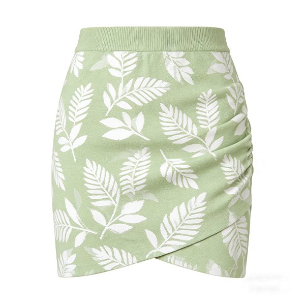 Women's Summer High-Waisted Skirt - Slim-Fit A-Line Asymmetric Mini